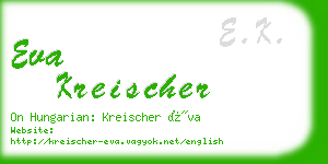 eva kreischer business card